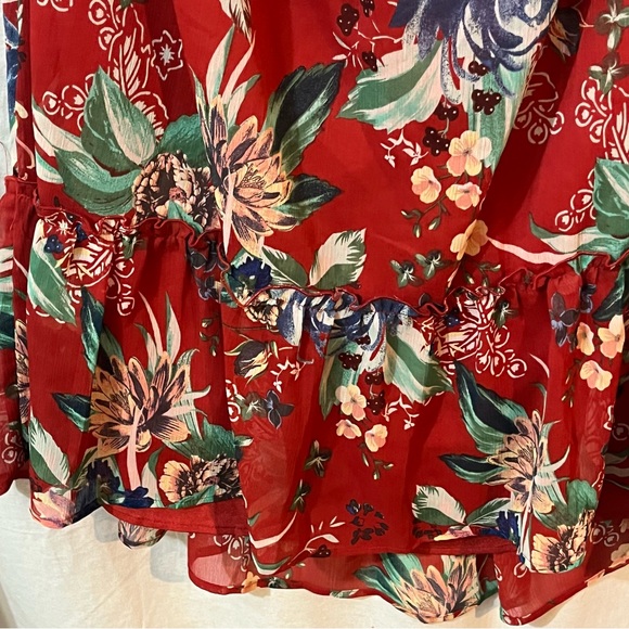 Ava & Liv Floral Off Shoulder Dress Size 1X - Picture 6 of 10